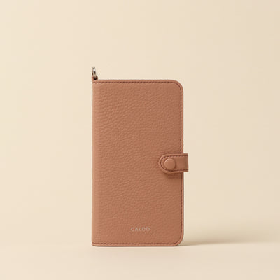 <CALDO tokyo japan> CROSSOVER iPhone case (iPhone12/12Pro) / Pink Gray