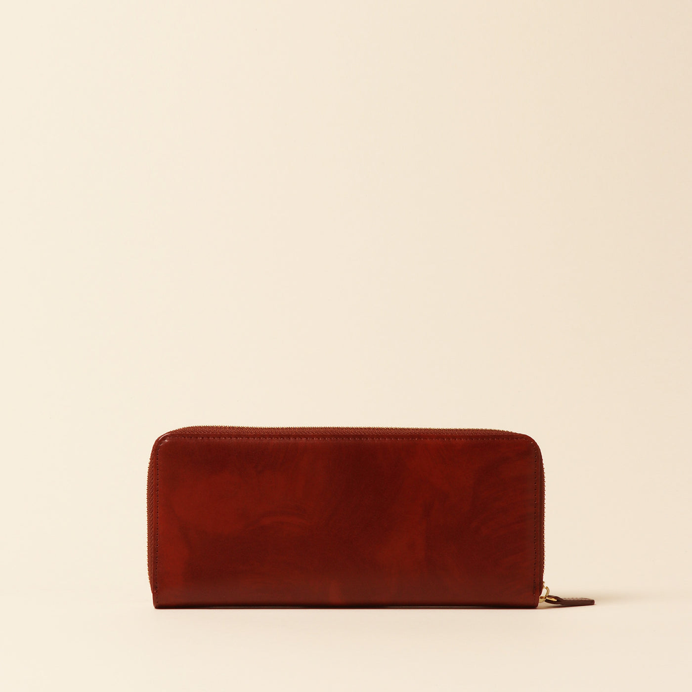 <CYRPRIS> Shirasagi leather round zipper honey cell ®long wallet/black