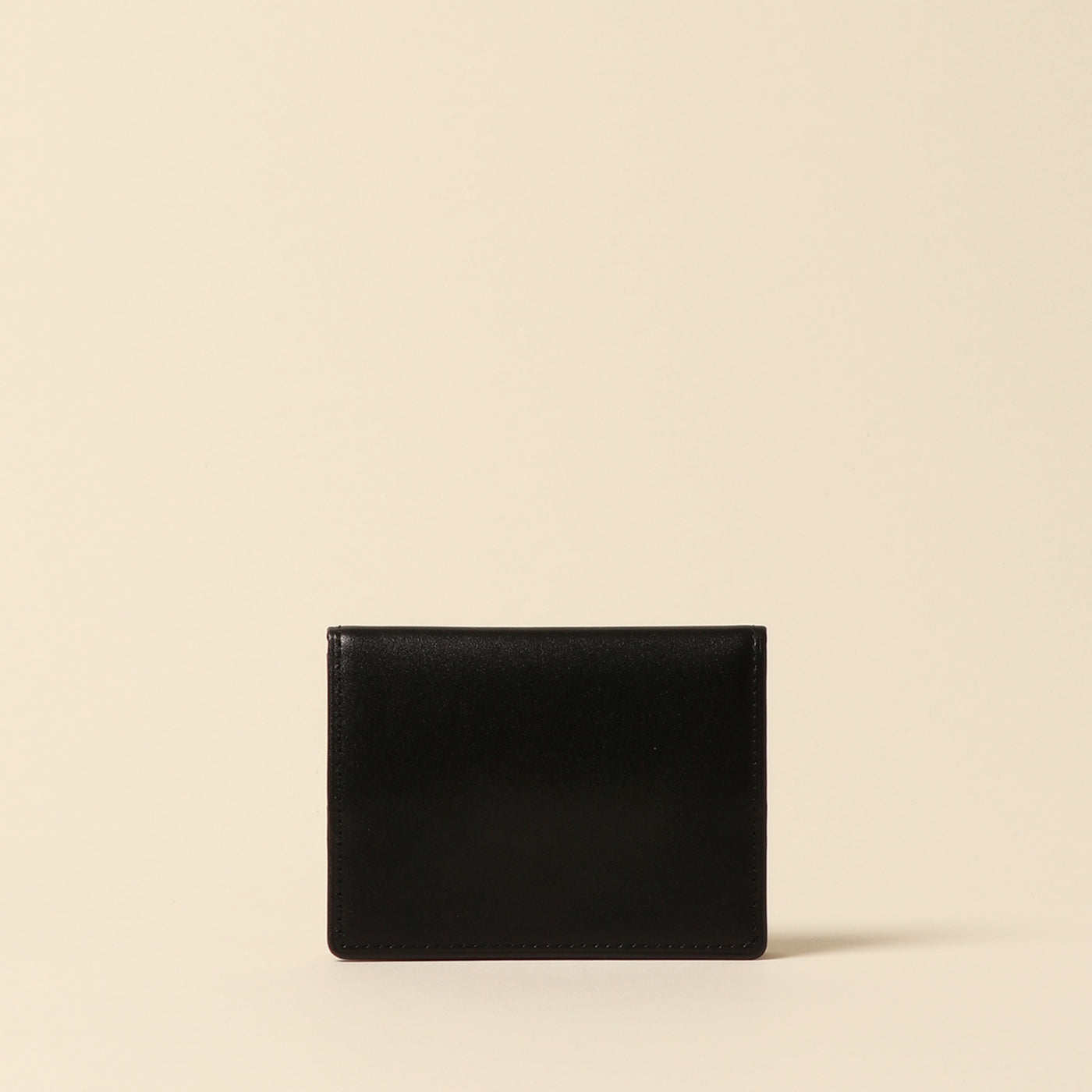 <CYPRIS> White Shirasagi leather box coin purse/dark brown