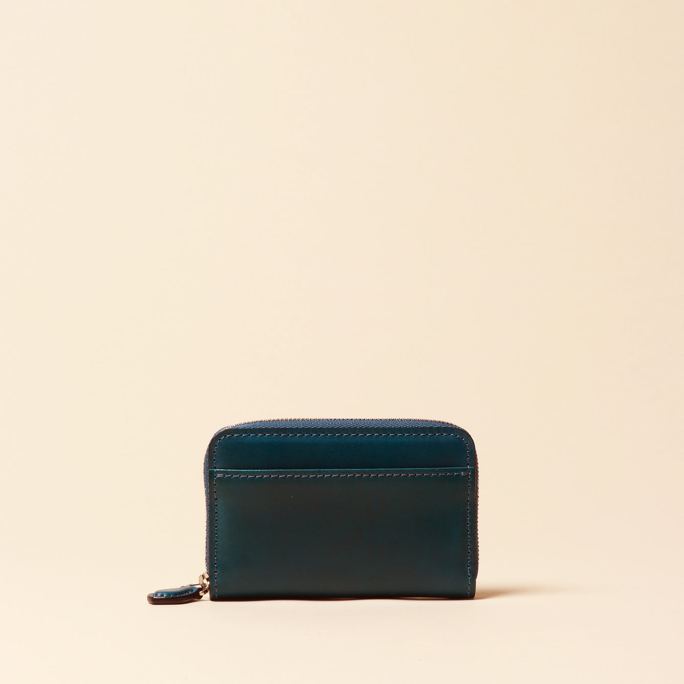 < FLATHORITY > Water-dyed oil cordovan round coin purse / black