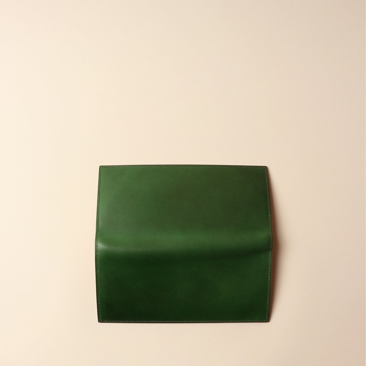 ＜フラソリティ＞ 水染めオイルコードバン長財布（小銭入付き）/グリーン