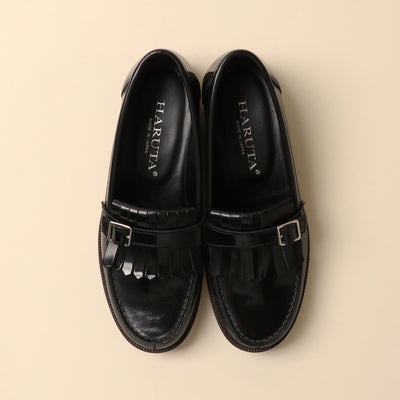 <HALTA> Casual quilted loafers / brown