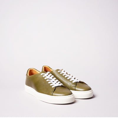 ＜TOSS> Chester lace-up leather sneakers,  Tanned Tochigi leather / natural