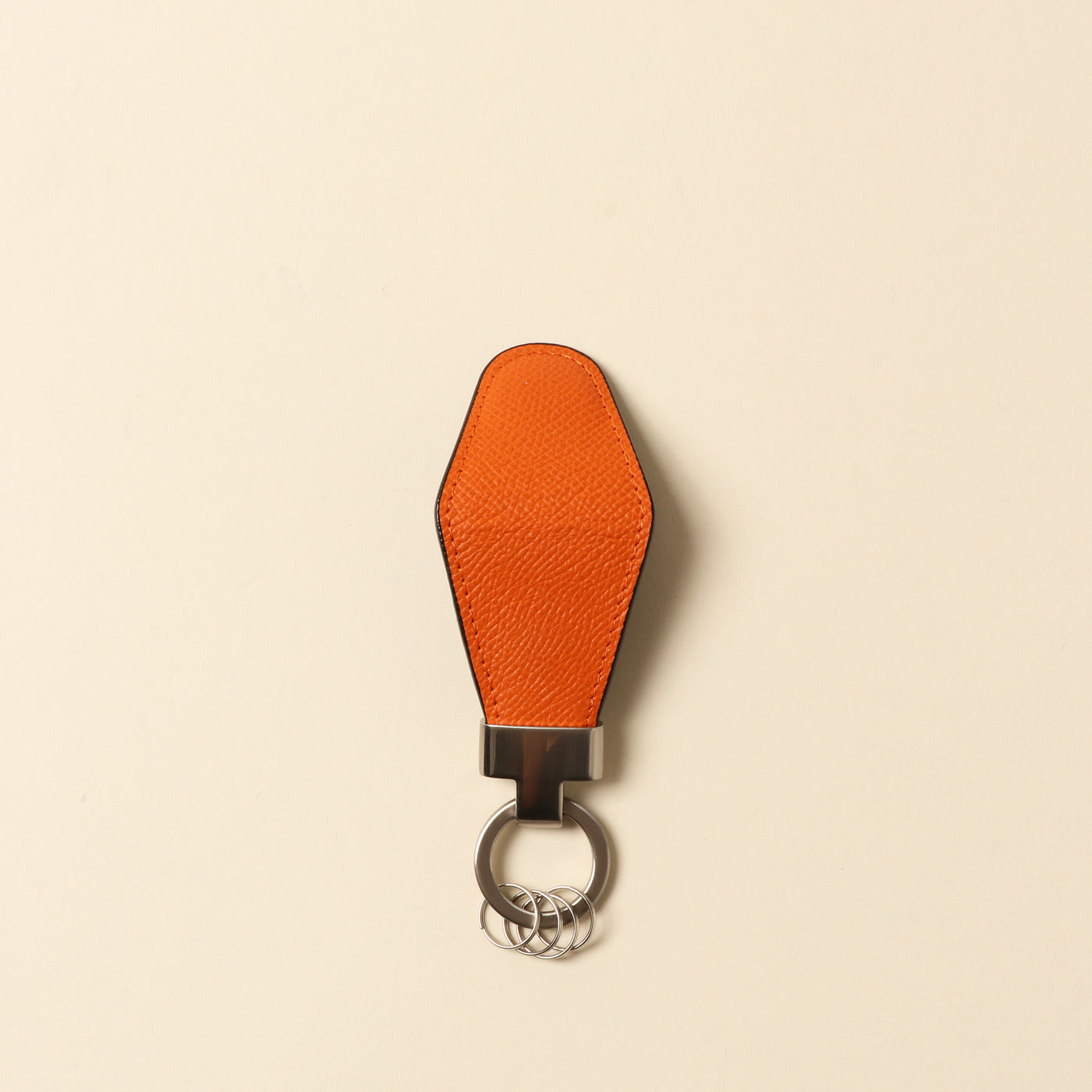 ＜VINTAGE REVIVAL PRODUCTIONS> Key clip calf leather/orange