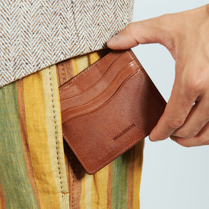 ワイルドスワンズ＞ マネークリップウォレット/ダークステイン