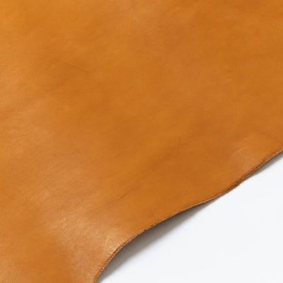Tanned/smooth leather half-cut/camel