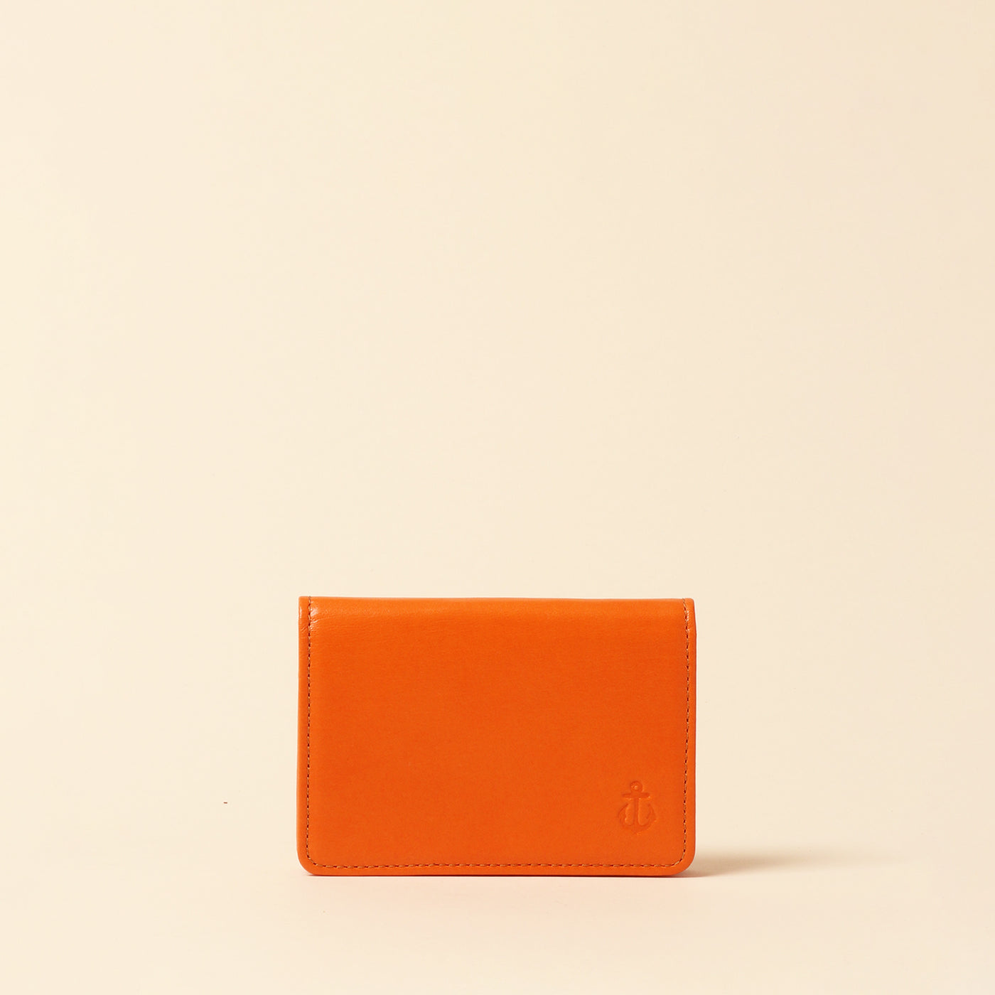 ＜Kiichi> Business card case (through gusset) / Red