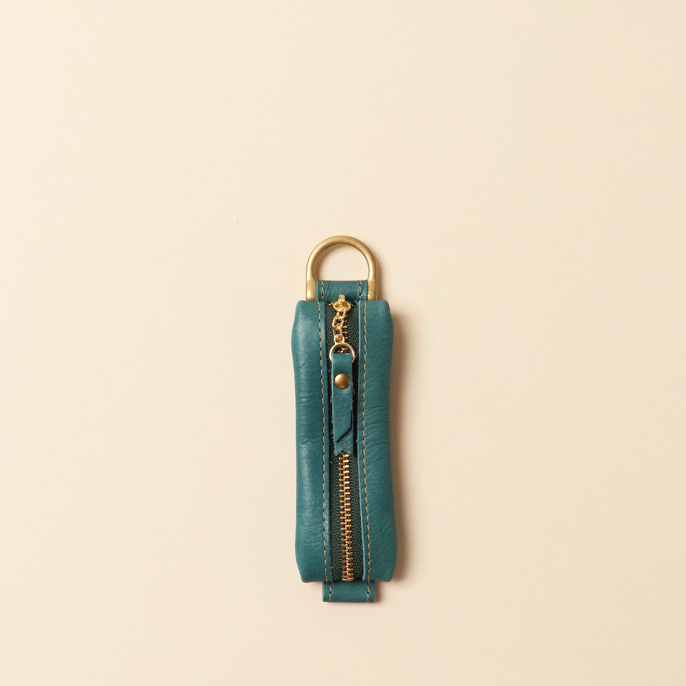 ＜Kiichi＞ 拉鏈鑰匙包 / 橘色