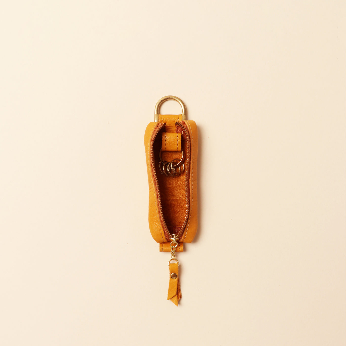 ＜KIICHI> Key Case (Zipper) / Orange