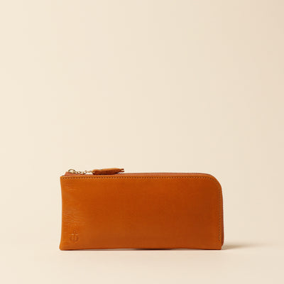 <Kiichi> Long wallet (L-shaped zipper) / Navy