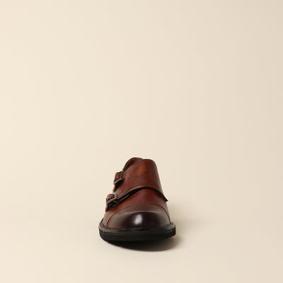 ＜REGAL＞雙扣孟克鞋(Gore-Tex款)/棕色