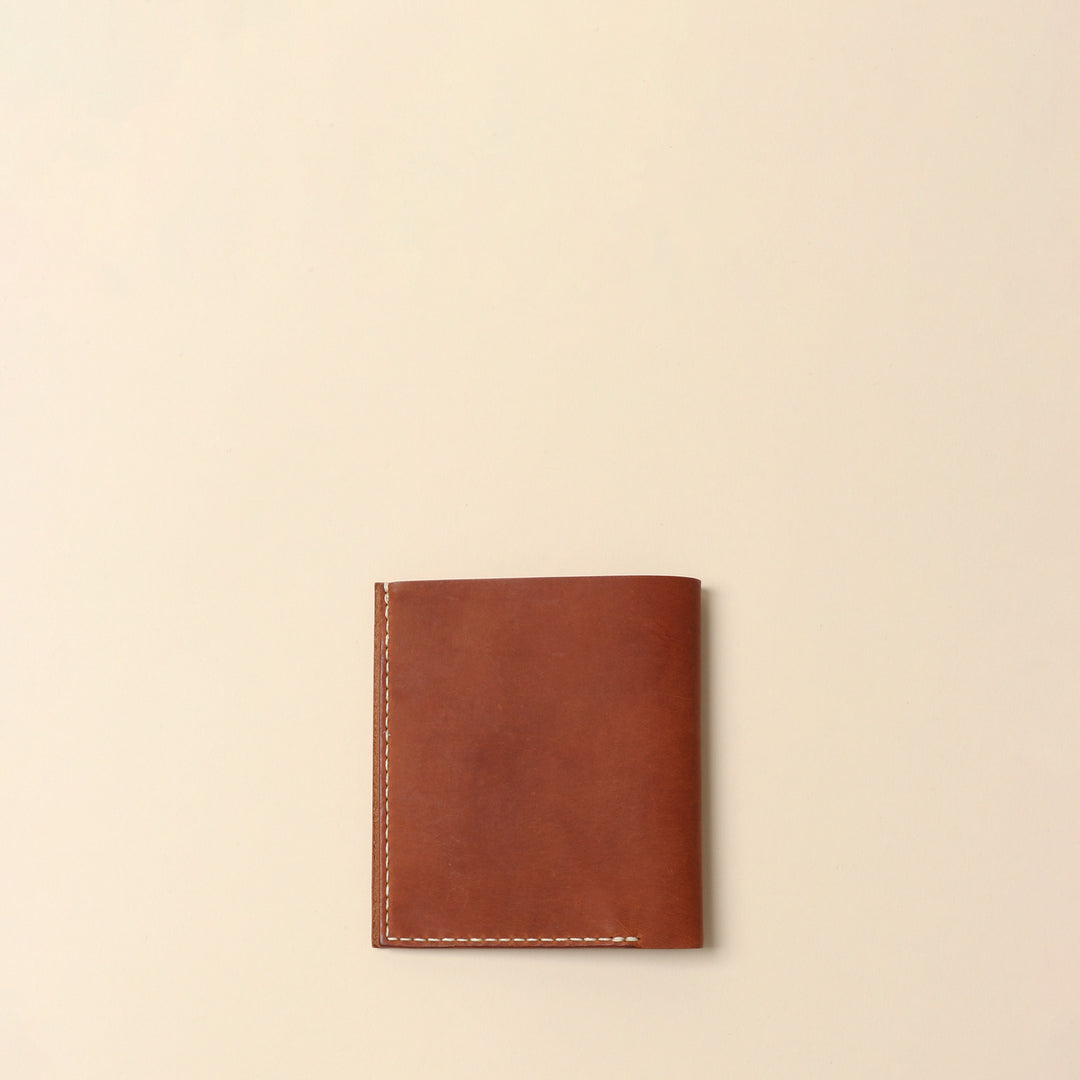 Mojakawa> saba half Bifold wallet / brown | テーーマ teema