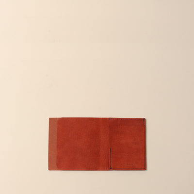 ＜Mojakawa> saba half Bifold wallet / orange