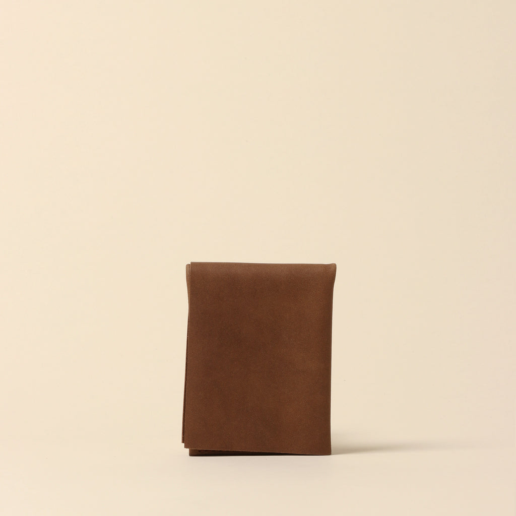 kumi L minimal wallet / brown