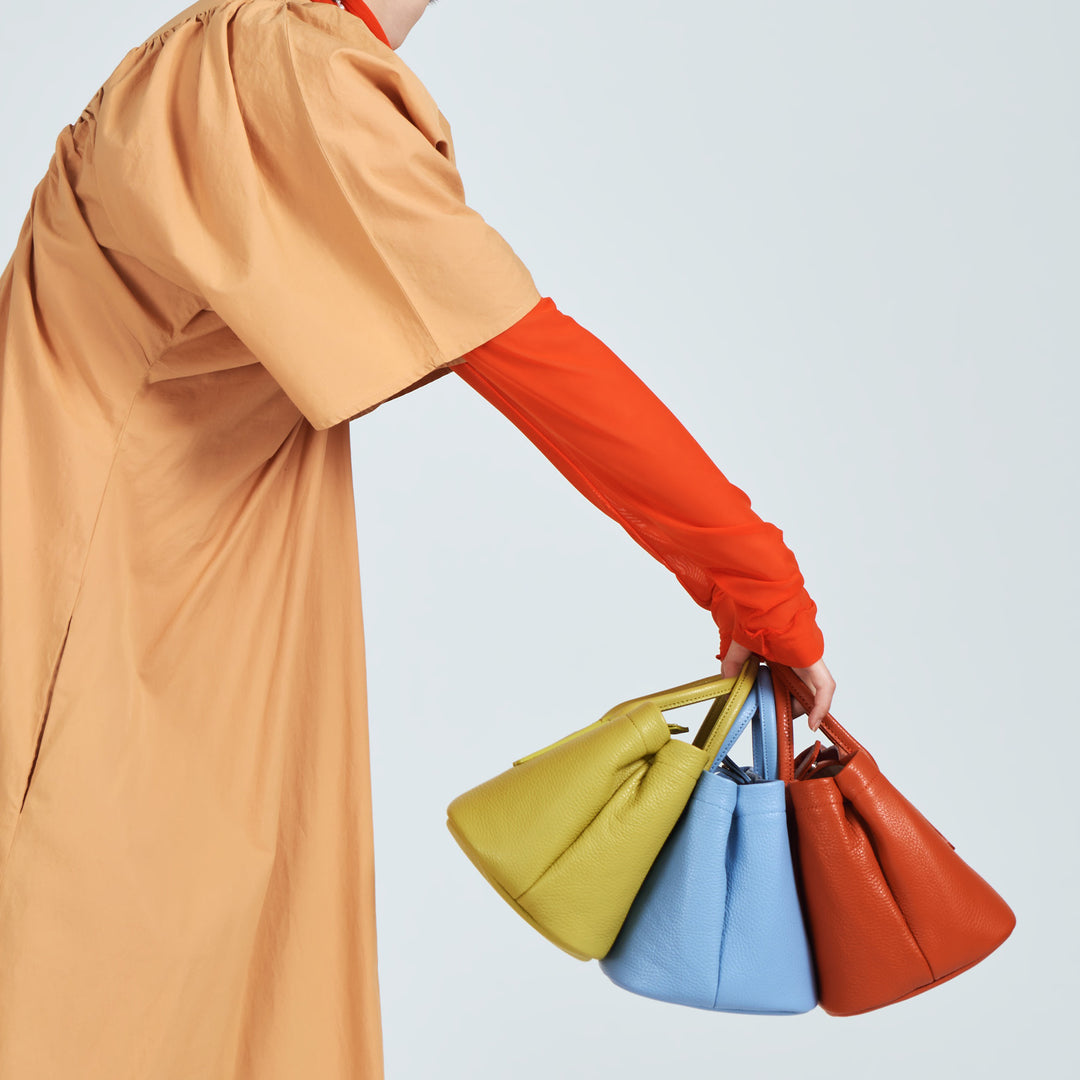 イッテン イッテン＞ レザーミニトート/ピスタチオ | テーーマ teema