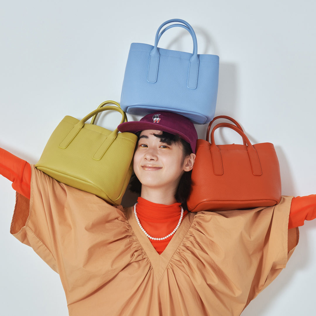 バッグ tetemana イッテン イッテン＞ レザーミニトート/ピスタチオ | テーーマ teema